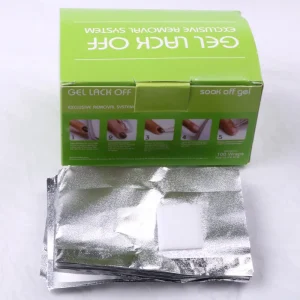 Nail Cleaning Foil Wraps 100pcs box Aluminium Foil Nail Art Soak Off Wrap Nail Foil Wraps Removal With Cotton Pad