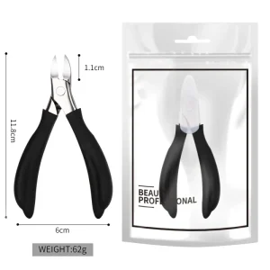 Nail Clipper Handle Finger Toe Thick Cuticle Nippers Stainless Steel Nail Trimmer Cutter Clipper