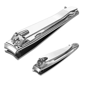 Nail Clipper Kit Carbon Steel Custom logo Personal Care Silver Cutter Toe Nail Clippers