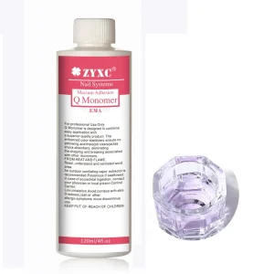 Nail Crystal Liquid Acrylic Powder Curing Carving Diamond Liquid Quick Drying Water Cleaning 120ml Custom Logo