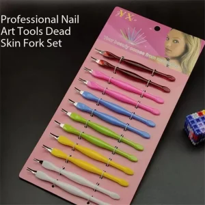 Nail Cuticle Trimmer Set Stainless Steel Manicure Pedicure Cuticle Pusher Beauty for Nail Cleaning