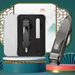 Nail Cutter Spatter proof Stainless Steel Nail Clipper Set