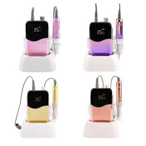 Nail Drill Machine 35000RPM Rechargeable 45W Drill Nails Professional LED Display Nail CE ROHS