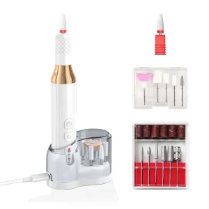 Nail Drill Machine 35000rpm Professional Portable Electric Nail Drill Machine Set with Bits