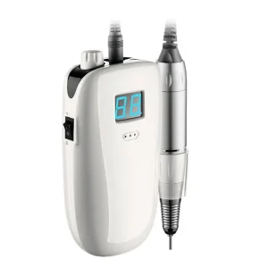 Nail Drill Machine 35000rpm Professional Rechargeable Cordless Electric Nail Drill for Wireless Charger