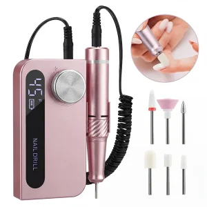 Nail Drill Machine Professional Cordless Rechargeable Portable Electric Portatil Mini Wireless Nail Drill Machine