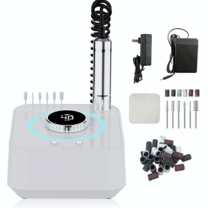 Nail Drill Machine Professional Desktop Nail Drill for Salons RPM Digital Display