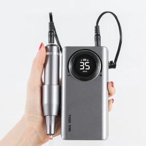Nail Drill Professional Portable Manicure Pedicure Electric Nail Drill Machine Polisher 35000RPM for Home & Salon Nail Art Tool
