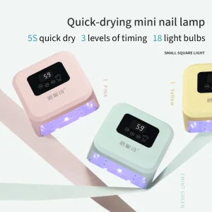 Nail Enhancement Light Therapy Lamp Mini Square Lamp Fast Drying Black Hand Intelligent Sensing Nail Polish Gel Lamp