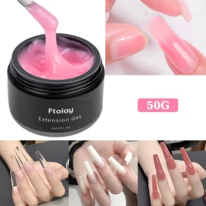 Nail Extension Gel 50g Jar UV Gel for Nail Art Rhinestone Application Shaping & Reinforcement