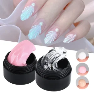 Nail Extension Gel Soft Non Stick Hand Solid Fats Cure Nude Nail Art Building Gel for Nail DIY