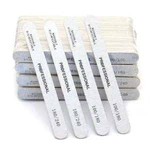 Nail File 100 180 Wooden Sanding Buffer Block Pedicure Manicure UV Gel Nail Polish Pro Nail Files Artificial Nail Tips