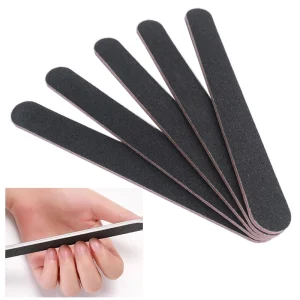 Nail File Buffer Sandpaper Two Side Sanding Buffer Block Set Grey Nail Files for UV Gel Polish Manicure