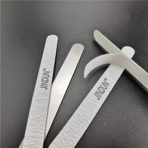 Nail File Metal Gray Sandpaper Pad Stainless Adhesive Stainless Steel Metal Replaceable Nail File