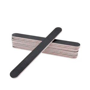Nail File Professional Nail Buffer Black Sandpaper Strong Straight Lime Angle 100 180 Buffing Sanding Files Tools