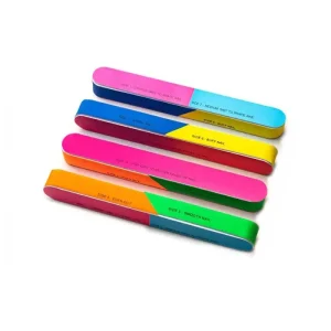 Nail File for 7 Sides Eva Foam Board Nail Buffer Block Printed Grit