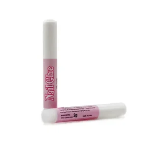 Nail Glue 2g Small Round Bottle Glue Wear Nail Finger Stick Nail Piece Glue