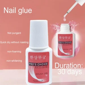 Nail Glue Brush on Nail Glue 7g for Nail Tips Professional Fast Drying Bond Glue Accept Custom logo