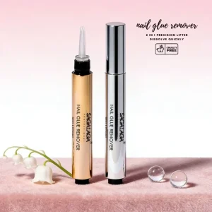Nail Glue Remover Pen for Press on Nails and False Nails Debonder Adhesive Remover Acetone free Accept Custom Logo Silver Gold