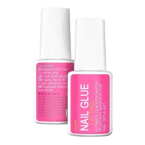 Nail Glue Suitable for Non toxic Nail Tips and Acrylic False Nails Long lasting Nail Adhesive (8ml)
