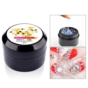 Nail Glue Super Sticky Extra Strong Transparent UV Gel Nail Art Metal Accessory Diamond Setting 8ml Custom Logo