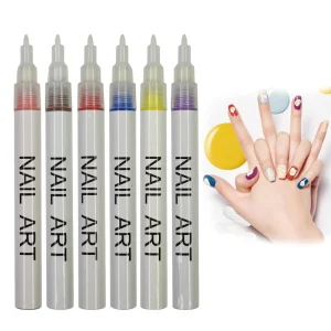 Nail Graffiti Color Paint Pen Marker Waterproof Nail Polish Pen Nail Polish Tools 3D Color Patterns