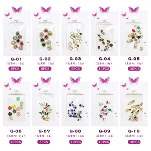 Nail Jewelry Charms Accessories Art Nail Rhinestone for Decoration Press on Nails
