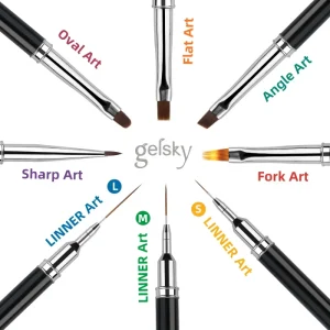 Nail Liner Custom Logo Brush Nail Art Brushes Acrylic Brush