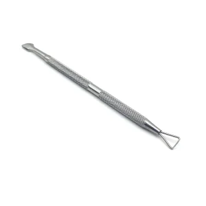 Nail Manicure Tools Nail Pusher and Straight Edge Cutter Pusher Double Ended 100% Stainless Steel Cuticle Remover
