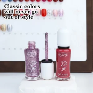 Nail Polish 39 Colors Glitter Translucent Peelable Nail Polish Durable Waterproof Air Dry No Need to Cure