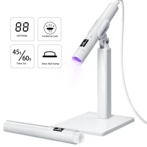 Nail Polish Gel Fast Curing Lamp Handhold Mini UV LED Nail Lamp With Holder
