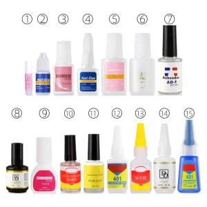 Nail Polish Glue Nail Speed Liquid 1G 2G 3G 10G 20G Nail Glue Collection