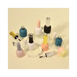 Nail Polish Packaging Luxury logo Print Custom Gel Nail Polish Bottle Cosmetics Label Product Free Sample