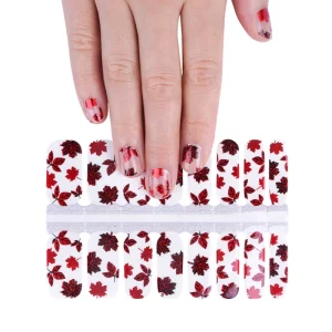 Nail Polish Stickers 16pcs/strip Nail Wrap Glitter Nail Art Supplier