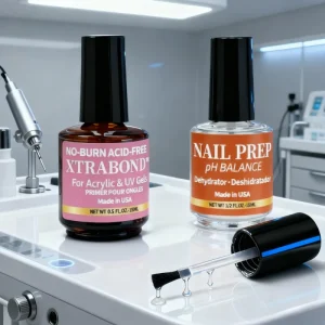 Nail Prep for Acrylic USE Gel Nail Polish Fast Dry Superior Bonding Nail Dehydrator and Primer Acid Free Natural Kit