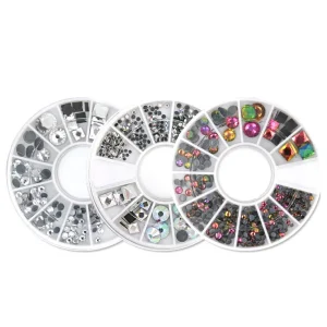 Nail Salon Supplies Nail Art Decoration Accessories Nails Stickers Christmas Custom logo with Rhinestone