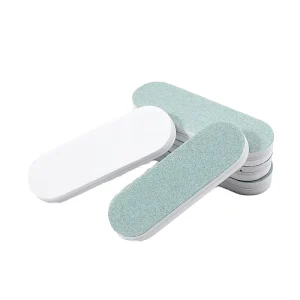 Nail Salons Logo Oem Double Side Mini Nail Files Buffer Block Disposable Sponge Sandpaper for Polishing Smooth Shiny Nails