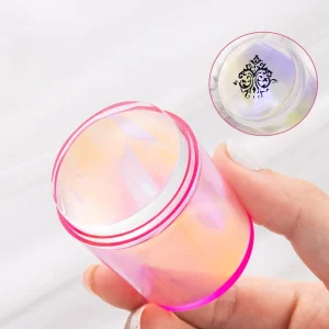 Nail Stamper Silicone Set Scraper Chess Rhinestone Handle Jelly Image Nail Art Stamper for Manicure Tools