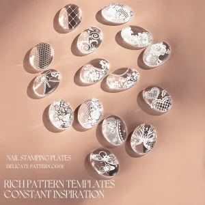 Nail Stamping Plates Lace Design Nail Art DIY Nail Stamping Template Tool
