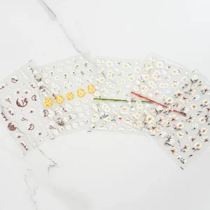 Nail Stickers 3D Nail Art Stickers Flower Strip & Wraps
