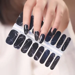Nail Stickers Custom Nail Wraps 3D Marble Art Butterfly