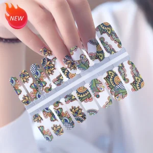 Nail Stickers Wraps Full Self Adhesive Polish Foils Decoration Art Decals