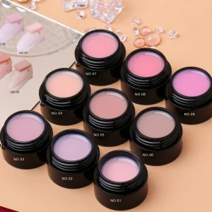 Nail Supplier Soak off Nail Art Gel Polish Private Label Hot Color 3 in 1 Build Gel for Nail Tips