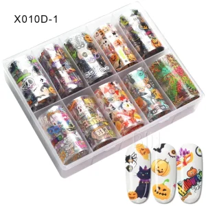 Nail Supplies Foil 6 Different Design Per Box Nail Sticker Made in China for Nail Art