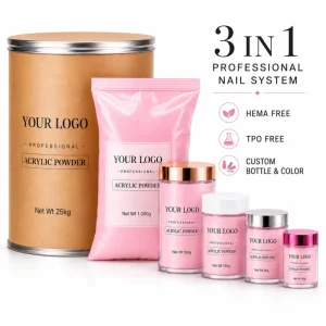 Nail Supplies KG Acrylic Powder Bulk Clear Pink Nude 3 in 1 Buttery Nail Polymer Nail Extension French Acrylics