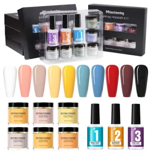 Nail Supplies Private Label 6 Colors Nail Dip Powder Set Start Kit