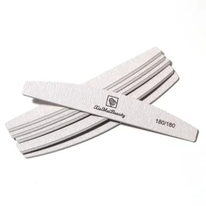 Nail Technician Equipment 180 180 Grit Grey White Nail File Professional Nail Art Tools Ideal for Shaping Natural Nails