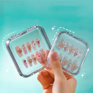 Nail Tip Storage Box Jewelry Organizer Nail Decoration Display Holder Press on Nails Packaging Box