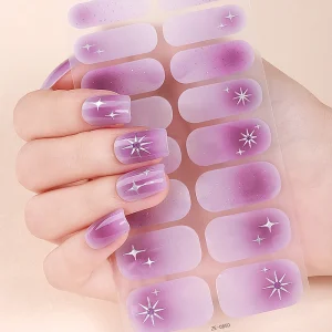 Nail Wrap New Fashion Nail Wrap Packaging Easy Return Stickers for Nails