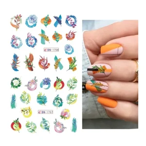 Nail Wraps Manicure Decorated Art Sticker Water Transfer False Nails Foil Decals